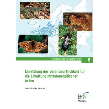 NaBiV Heft 8: Ermittlung der Verantwortlichkeit für die Erhaltung mitteleuropäischer Arten.
